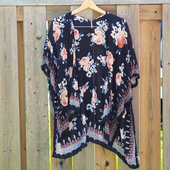 ROMANTIC HARLOW The Rena Kimono One Size Fits Most - Picture 2 of 5